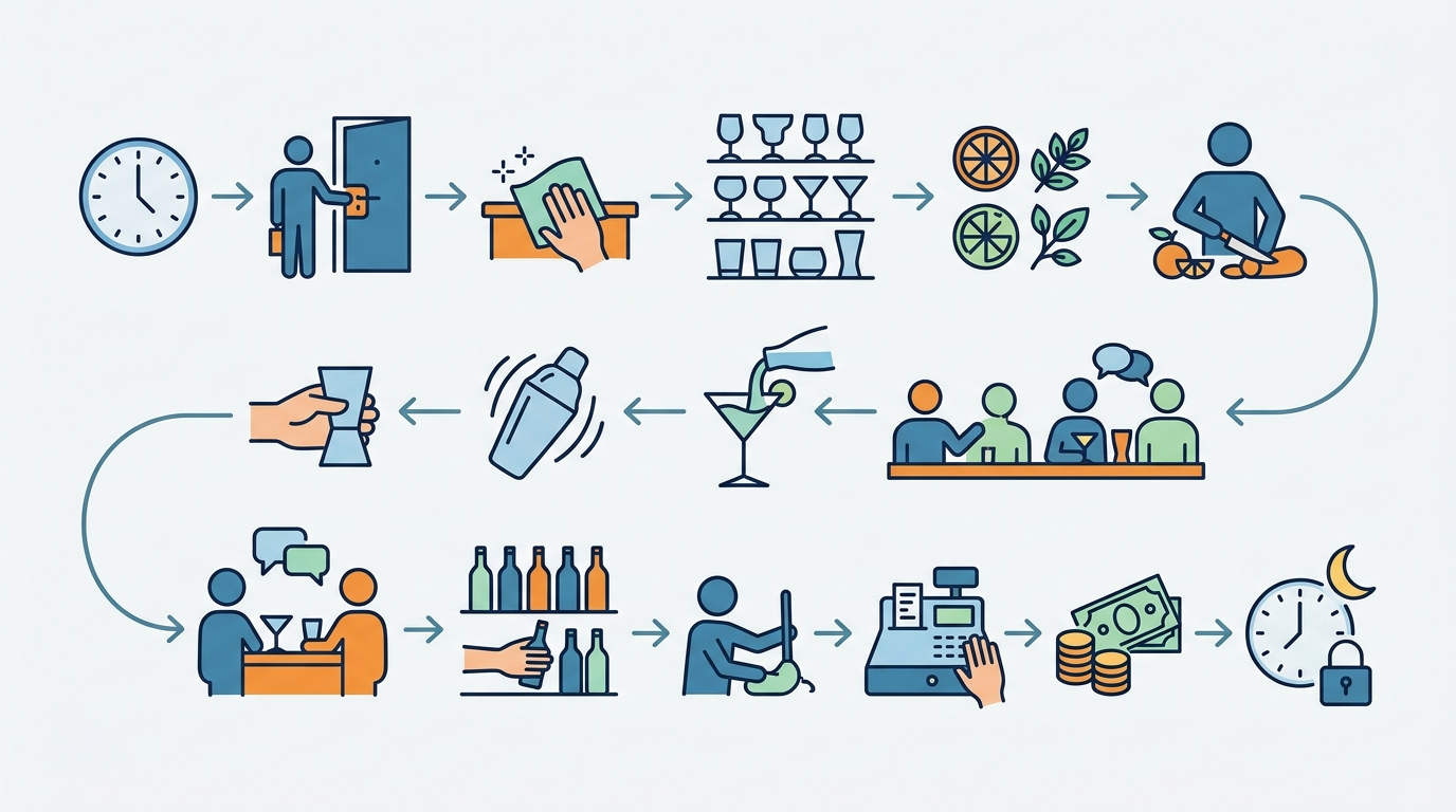 Featured image for "A Day in the Life of a Bartender"