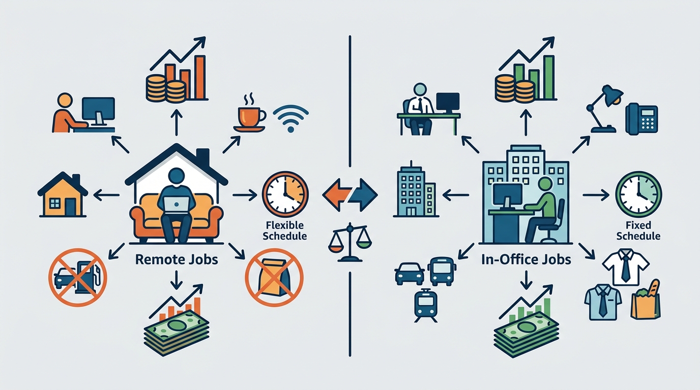 Featured image for "Remote Jobs vs In-Office Jobs: How Pay Really Compares"